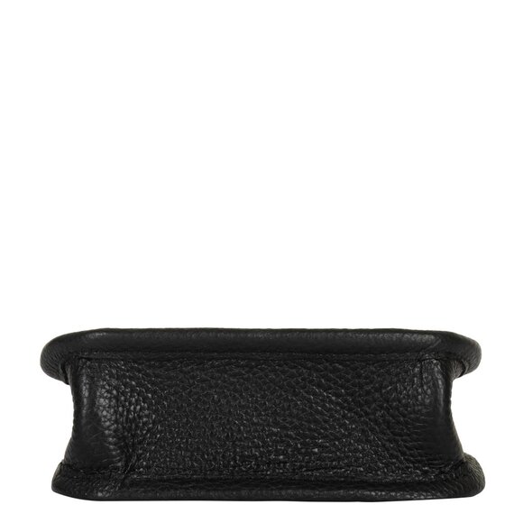 Leather Crossbody Black Phone Sling Wallet Bag–Small Shoulder  Bag for Daily Use - Picture 7 of 10